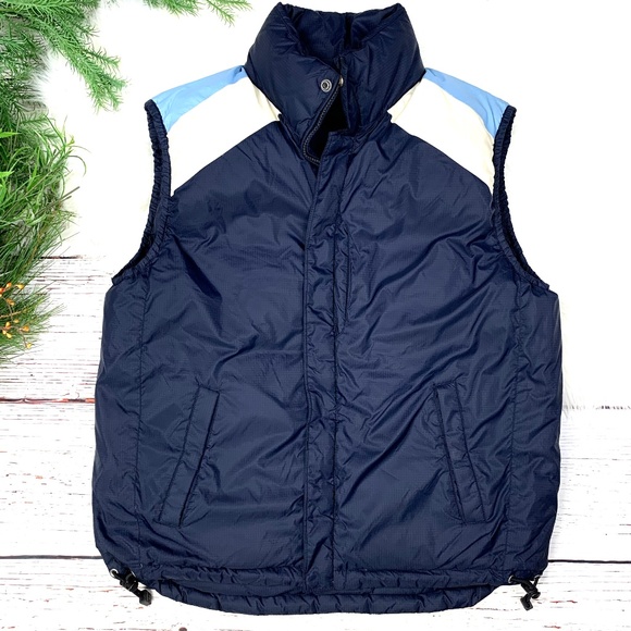 🚫SOLD! NWOT |•GAP•| Reversible Down Puffer Vest • Vintage + Athletic Looks - Picture 2 of 16